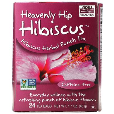 Чай Гібіскус Now Foods (Tea Hip Hibiscus) 24 пакети 48 г