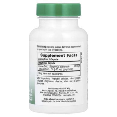 Корень солодки Nature's Plus (Licorice) 500 мг 60 капсул купить в Киеве и Украине