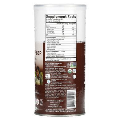 Псілліум пре і пробіотичне волокно, корична спеція, Psyllium Pre & Probiotic Fiber, Cinnamon Spice, Organic India, 283 г