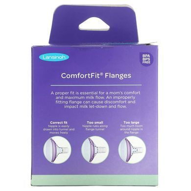 Lansinoh, ComfortFit Flanges, 2 Flanges, 21 mm Each купить в Киеве и Украине