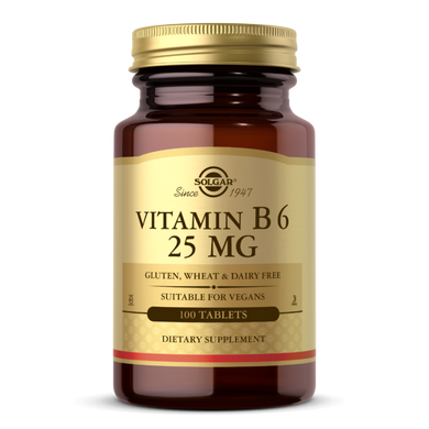Вітамін В6 Solgar (Vitamin B6) 25 мг 100 таблеток