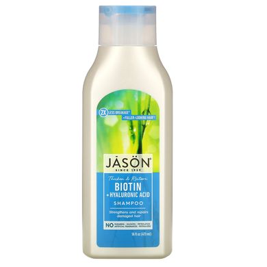 Восстанавливающий шампунь с биотином Jason Natural (Restorative Biotin Shampoo) 473 мл купить в Киеве и Украине