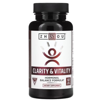 ДГЕА (дегідроепіандростерон) для гормонального балансу Zhou Nutrition (Clarity & Vitality) 60 вегетаріанських капсул