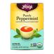 Organic, Purely Peppermint, без кофеїну, Yogi Tea, 16 чайних пакетиків, 0,85 унції (24 г) фото