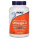 Омега-3 Now Foods (Omega-3) 180 гелевых капсул фото