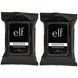 Очищаючі серветки для зняття макіяжу, ELF Cosmetics, 2 упаковки по 20 карат, 40 попередньо зволожених серветок фото