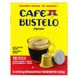 Cafe Bustelo, Еспресо, кава темної обсмажування, 10 капсул по 0,17 унції (5,1 г) кожна фото