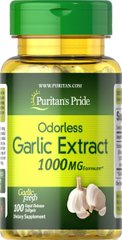 Чеснок без запаха Puritan's Pride (Garlic) 1000 мг 100 капсул купить в Киеве и Украине