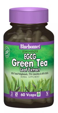 Екстракт зеленого чаю Bluebonnet Nutrition (EGCg Green Tea Extract) 60 гелевих капсул