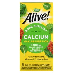 Alive, Кальцій, Кісткова Формула, Nature's Way, 1000 мг, 60 таблеток