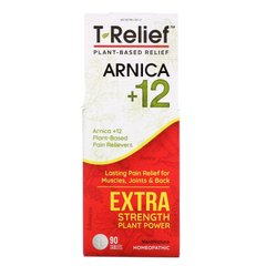 T-Relief, екстра сила, гомеопатичний засіб, натурильние болезаспокійливі таблетки, MediNatura, 90 жувальних таблеток