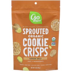 Органічне хрустке печиво з пророщених зерен Go Raw (Sprouted Orgranic Cookie Crisps) 85 г зі смаком імбиру