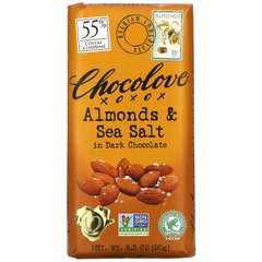 Черный шоколад с соленым миндалем Chocolove (Dark Chocolate) 90 г купить в Киеве и Украине