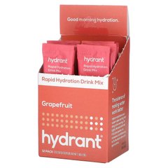 Hydrant, Суміш для швидкого зволоження, грейпфрут, 12 упаковок, по 0,23 унції (6,5 г) кожна