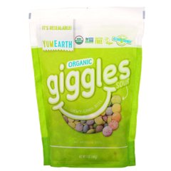 Органічні льодяники, Organic Giggles Sour, YumEarth, 142 г
