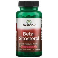 Бета-ситостерол - максимальна сила, Beta-Sitosterol - Maximum Strength, Swanson, 160 мг 60 капсул