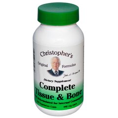 Здоровье костей и тканей Christopher's Original Formulas (Complete Tissue & Bone) 440 мг 100 капсул купить в Киеве и Украине