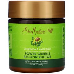 Реконстуруктор для волосся, Power Greens Reconstructor, Moringa & Avocado, SheaMoisture, 227 г