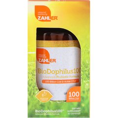 Пробіотики Zahler (BioDophilus100) 100 млрд. 30 капсул