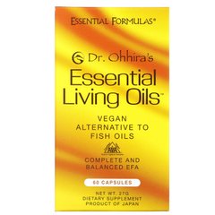Незаменимые живые масла Dr. Ohhira's (Essential Living Oils) 60 капсул купить в Киеве и Украине