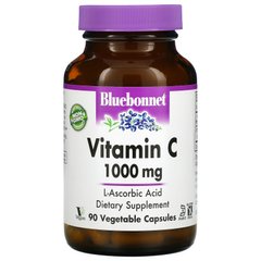 Bluebonnet Nutrition, Вітамін C, 1000 мг, 90 рослинних капсул