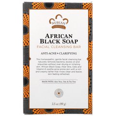 Очищаюче мило для обличчя, African Black Soap, Facial Cleansing Bar, Nubian Heritage, 99 г