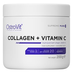 Чистий колаген + вітамін С OstroVit (Supreme Pure Collagen + Vitamin C) 200 г