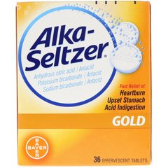 Золото, Alka-Seltzer, 36 шипучих таблеток купить в Киеве и Украине