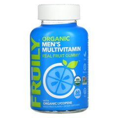 Fruily, Органічний мультивітамін для чоловіків, з органічним лікопіном, фруктовий мікс, 60 жувальних цукерок.