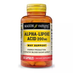 Альфа-ліпоєва кислота Mason Natural (Alpha Lipoic Acid) 200 мг 60 капсул