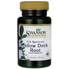 Желтый док-корень, Full Spectrum Yellow Dock Root, Swanson, 400 мг, 60 капсул купить в Киеве и Украине