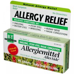 Противоаллергическое средство, Allergiemittel AllerAide, Boericke & Tafel, 40 таблеток купить в Киеве и Украине