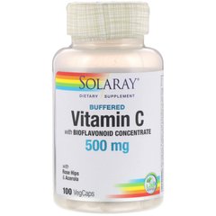 Забуферений вітамін С з біофлавоноїдним концентратом, Vitamin C w/ Bioflavonoid Complex, Solaray, 500 мг, 100 капсул