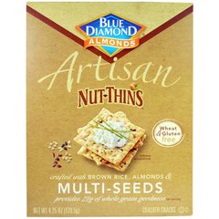 Artisan Nut-Thins, багатонасінні крекери-закуски, Blue Diamond, 120,5 г (4,25 унції)