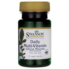 Мультивітаміни без мінералів - щоденна формула, Multi without Minerals - Daily Formula, Swanson, 30 капсул