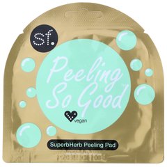 Пілінг, SuperbHerb Peeling Pad, SFGlow, 1 шт, 7 мл