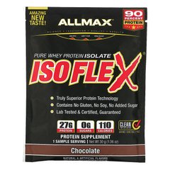 Ізолят сироваткового протеїну ALLMAX Nutrition (Isoflex) 30 г зі смаком шоколаду