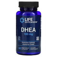 ДГЭА, DHEA, Life Extension, 100 мг, 60 вегетарианских капсул купить в Киеве и Украине