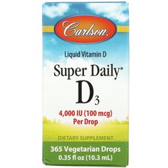 Вітамін Д3 Carlson Labs (Vitamin D3) 4000 МО 10.3 мл