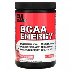 Амінокислота BCAA Energy, кавун, EVLution Nutrition, 10,2 унц (288 г)