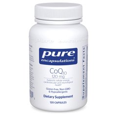 Коензим Q10 Pure Encapsulations (CoQ10) 120 мг 120 капсул