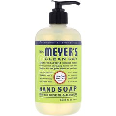 Мыло для рук, Hand Soap, Лимонный аромат вербены, Mrs. Meyers Clean Day, 12,5 жидких унций (370 мл) купить в Киеве и Украине