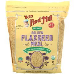 Органічне борошно з золотистого лляного насіння Bob's Red Mill (Organic Golden Flaxseed Meal) 907 г