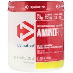 Аминокислоты AminoPro, лимон-лайм, Dymatize Nutrition, 270 г купить в Киеве и Украине
