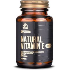 Вітамін E натуральний Grassberg (Vitamin E) 400 МО 60 капсул