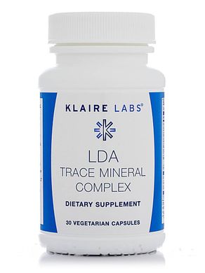 Мінерали Klaire Labs (LDA Trace Mineral Complex) 30 вегетаріанських капсул