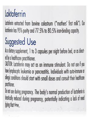 Lactoferrin, Allergy Research Group, 120 vegetarian capsules.