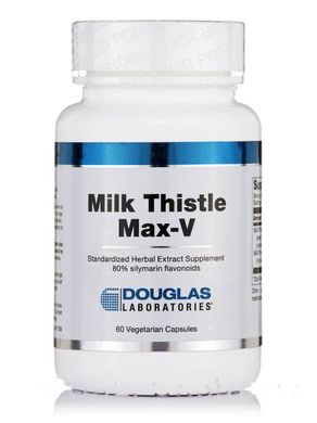 Расторопша для поддержки печени Douglas Laboratories (Milk Thistle Max-V) 250 мг 60 вегетарианских капсул купить в Киеве и Украине