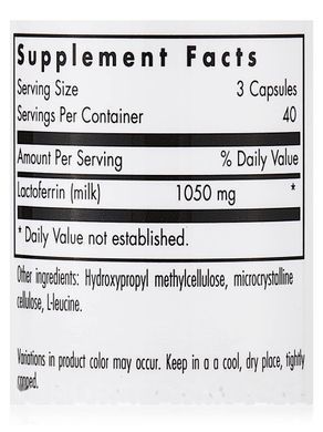 Lactoferrin, Allergy Research Group, 120 vegetarian capsules.