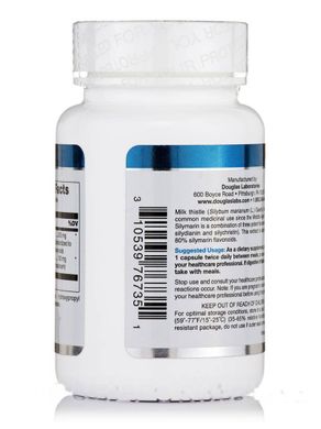 Розторопша для підтримки печінки Douglas Laboratories (Milk Thistle Max-V) 250 мг 60 вегетаріанських капсул